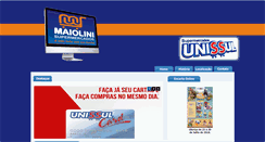 Desktop Screenshot of maiolinisupermercados.com.br